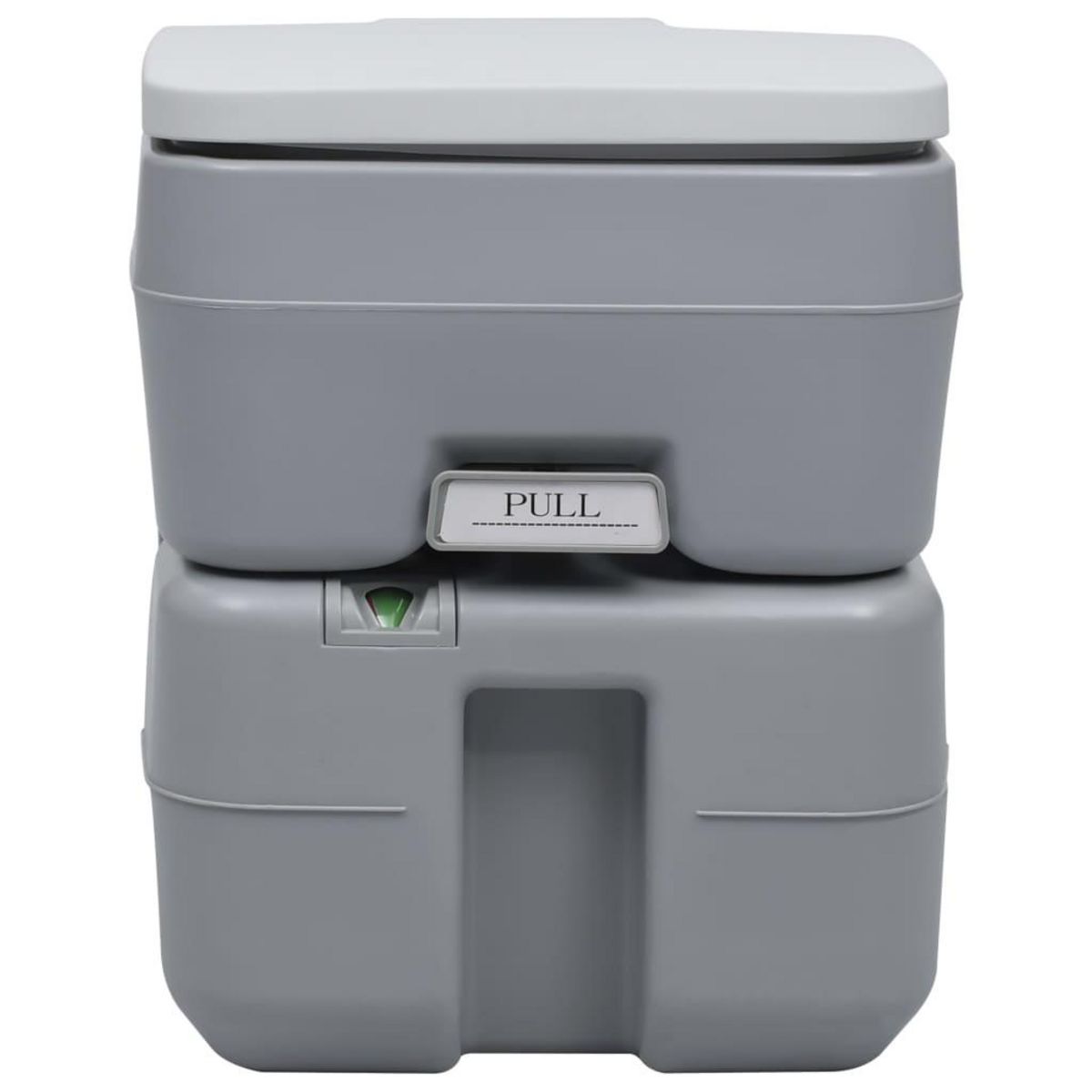 VIDAXL Toilette portable de camping Gris 20+10 L