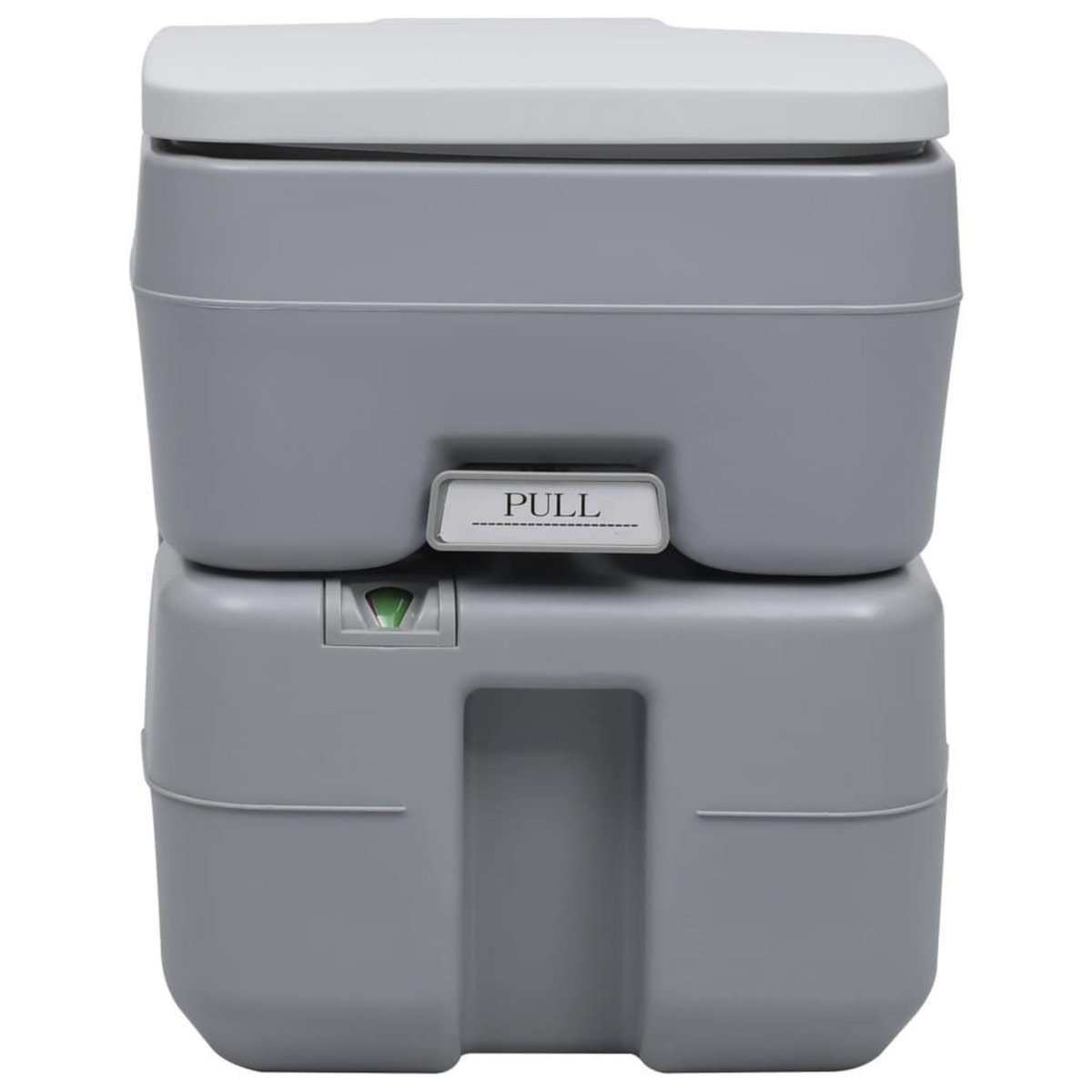 VIDAXL Toilette portable de camping Gris 20+10 L