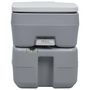 Voir la diapositive 2 : VIDAXL Toilette portable de camping Gris 20+10 L