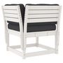 Voir la diapositive 5 : VIDAXL Salon de jardin 3 pcs avec coussins blanc bois massif de pin