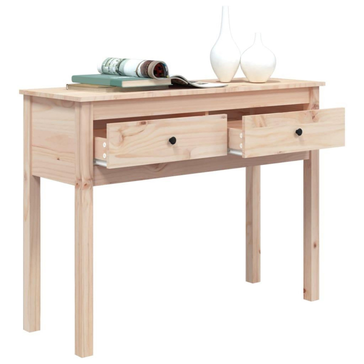 VIDAXL Table console 100x35x75 cm Bois massif de pin