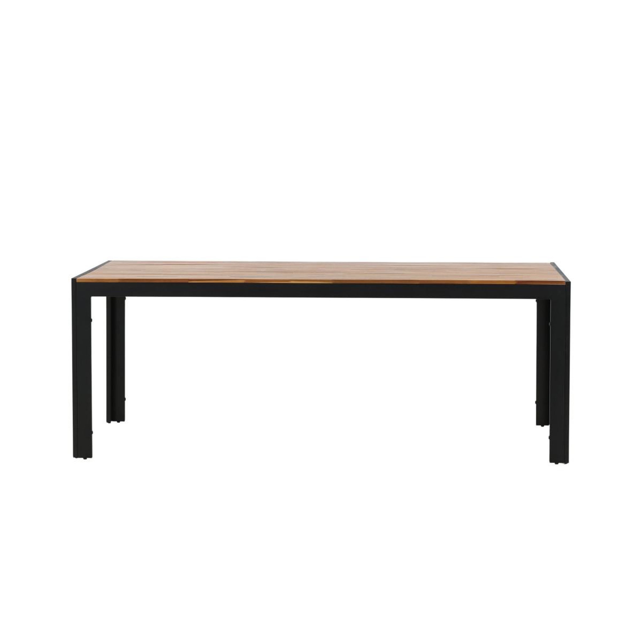 Voir la diapositive 5 : Paris Prix Table de jardin en bois  acacia  205cm naturel & noir