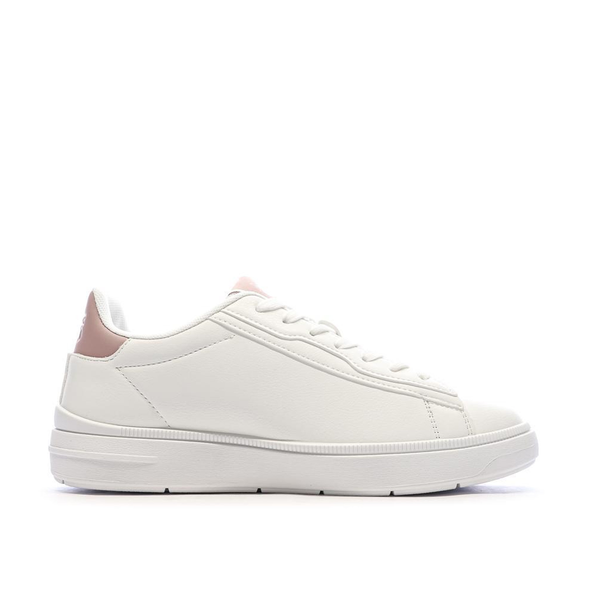 Voir la diapositive 3 : U.S. Polo Assn. Baskets blanches/roses femme us polo assn aris