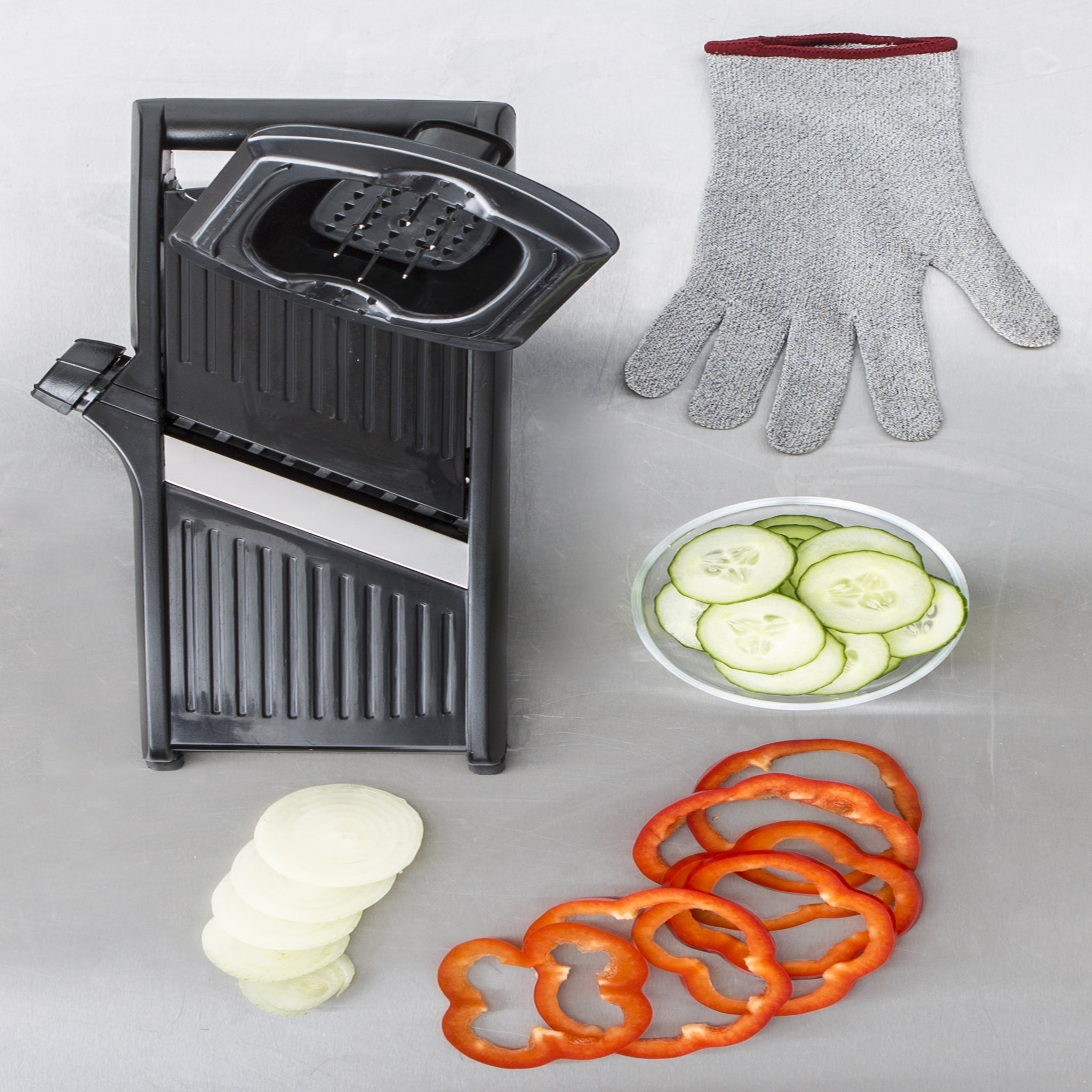 Voir la diapositive 2 : Mandoline avec lame inox