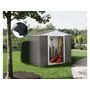 Voir la diapositive 2 : Habitat et Jardin Abri jardin métal  Dallas - 4.07 m² avec gouttière - Taupe