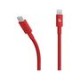 Voir la diapositive 2 : BEATS Câble de charge tissé USB-C vers Lightning 1M50 Rouge fl