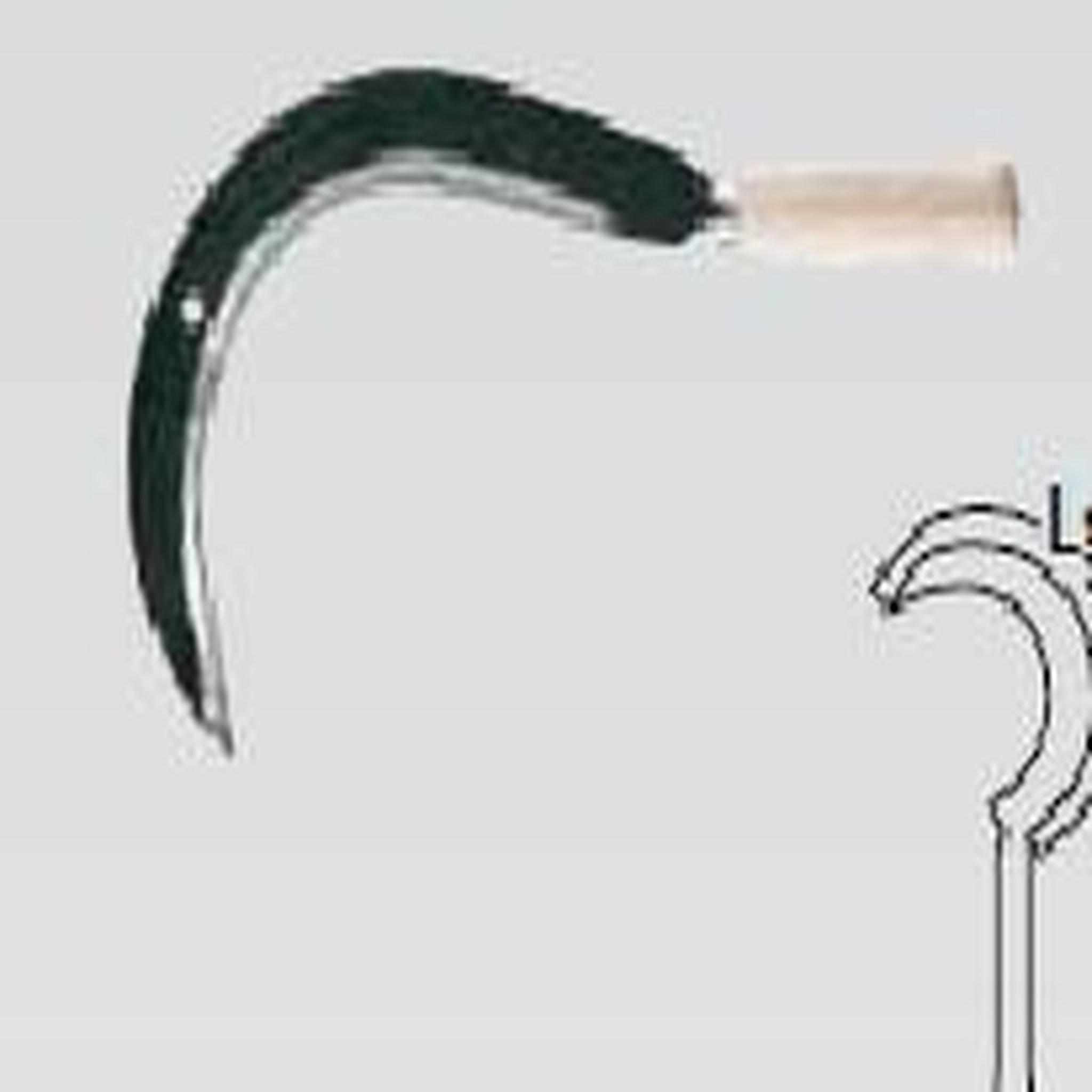 Leborgne Faucille à herbe coudée - 42 cm