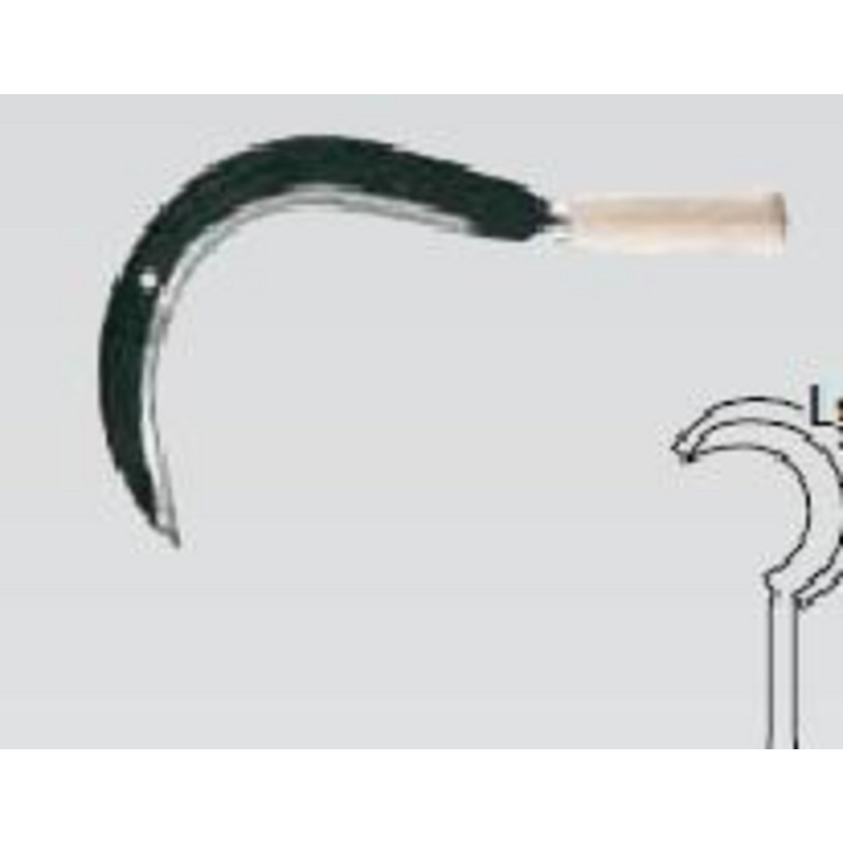 Leborgne Faucille à herbe coudée - 42 cm