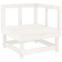 Voir la diapositive 5 : VIDAXL Salon de jardin 3 pcs blanc bois massif de pin