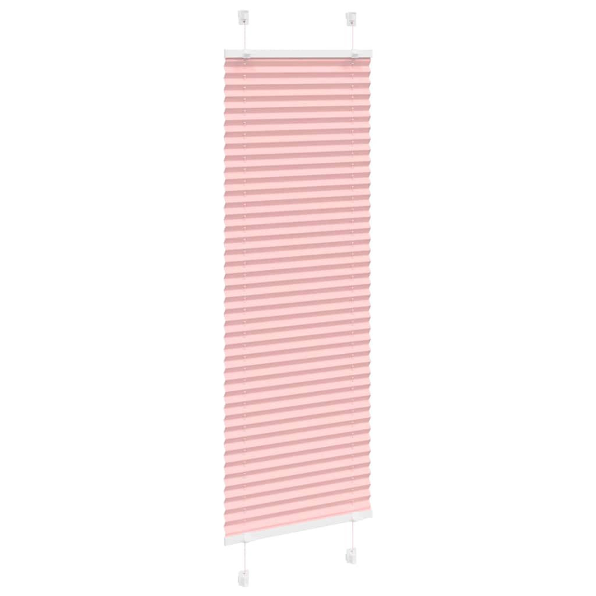 Voir la diapositive 3 : VIDAXL Store plisse rose 50x100 cm largeur du tissu 49,4 cm polyester