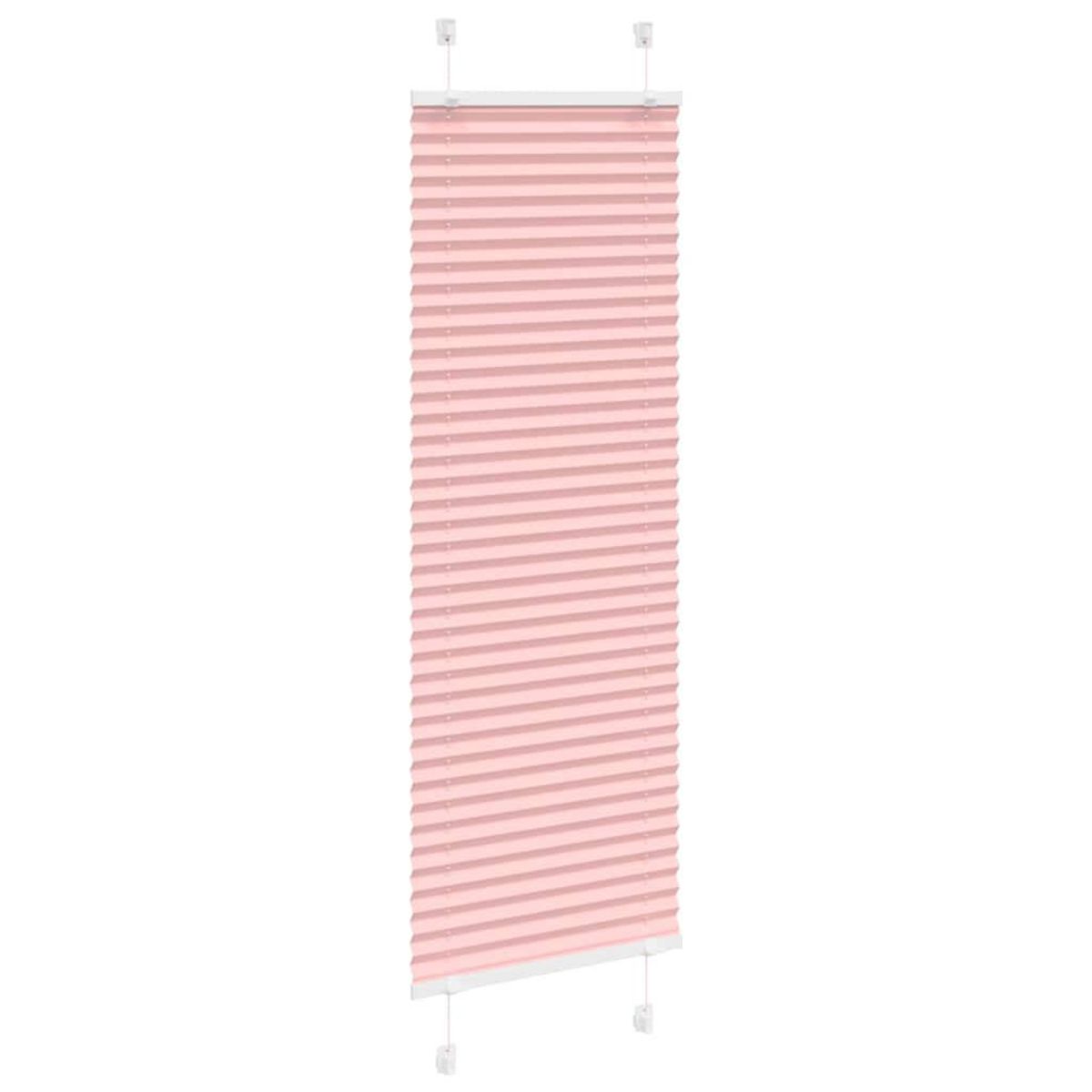 VIDAXL Store plisse rose 50x100 cm largeur du tissu 49,4 cm polyester