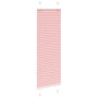Voir la diapositive 3 : VIDAXL Store plisse rose 50x100 cm largeur du tissu 49,4 cm polyester