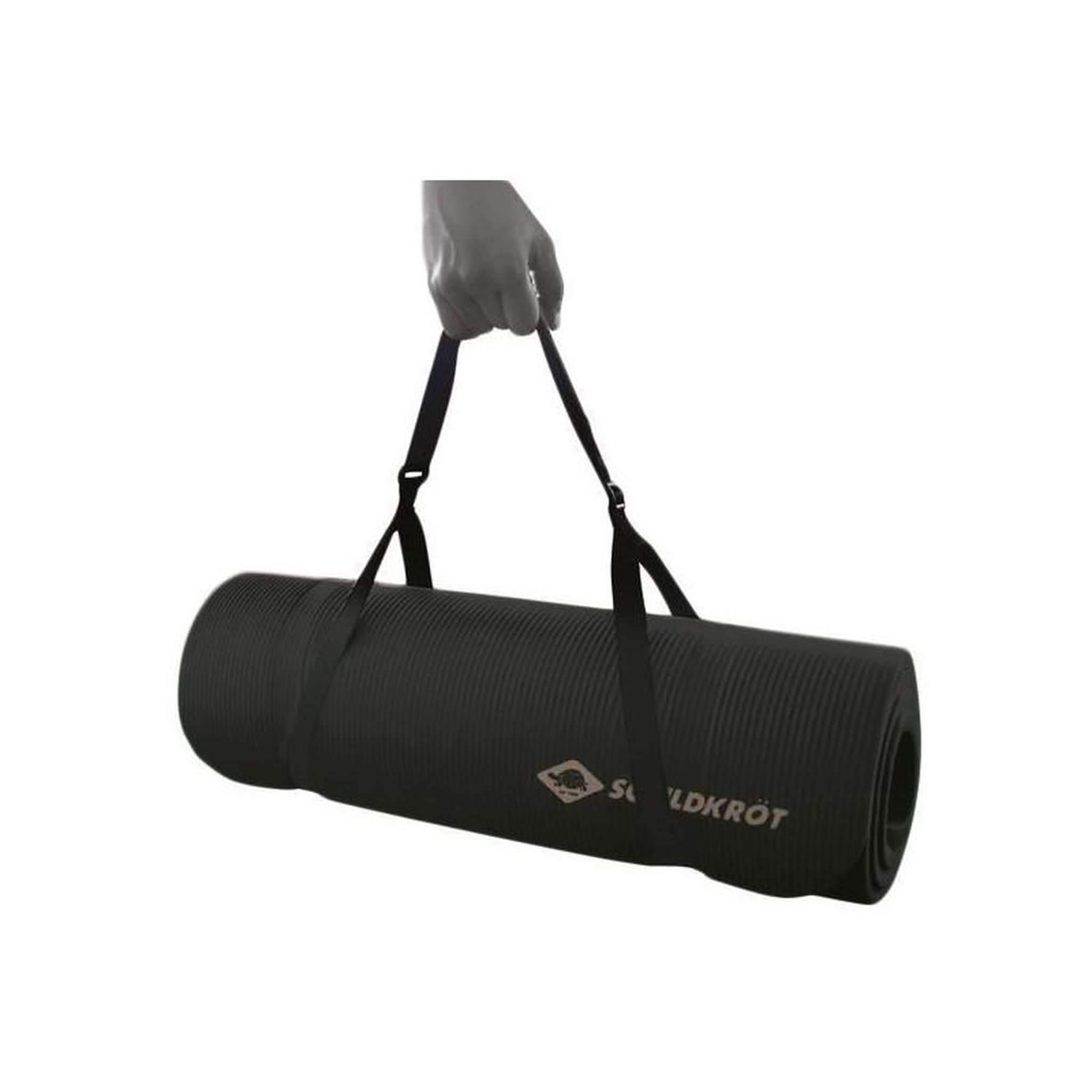 Voir la diapositive 2 : SCHILDKROT Schildkröt Fitness tapis de fitness 15 mm 183 x 61 cm caoutchouc noir