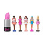 Voir la diapositive 3 : BARBIE BARBIE Coffret Mini BarbieLand 6 rouge a levres avec mini poupées - JBD26