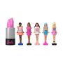 Voir la diapositive 3 : BARBIE BARBIE Coffret Mini BarbieLand 6 rouge a levres avec mini poupées - JBD26
