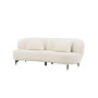 Voir la diapositive 3 : Paris Prix Canapé 3 Places Bouclette  Luna  224cm Blanc