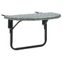 Voir la diapositive 1 : VIDAXL Table de balcon Gris 60x60x40 cm Resine tressee