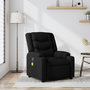 Voir la diapositive 1 : VIDAXL Fauteuil de massage inclinable Noir Tissu