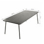 Voir la diapositive 4 : CONCEPT USINE Ensemble table de jardin 200 cm et 8 chaises BERGAME