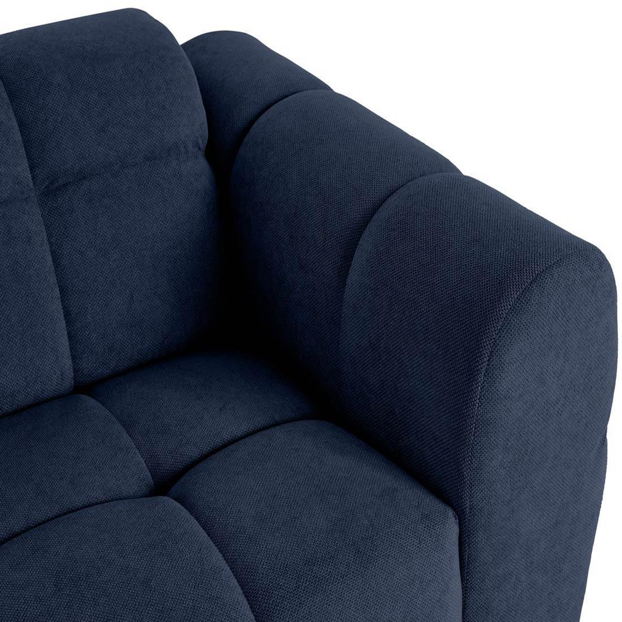 Voir la diapositive 6 : BEST MOBILIER Ray - canapé droit 2 places en tissu texturé
