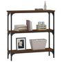 Voir la diapositive 3 : VIDAXL Table console chene marron 75x22,5x75 cm bois d'ingenierie