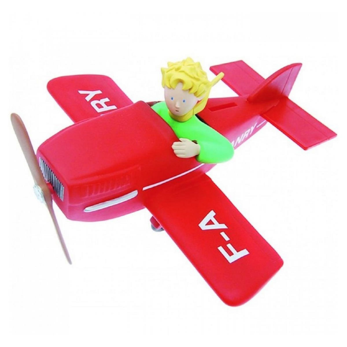 Plastoy Tirelire Le petit Prince dans son avion