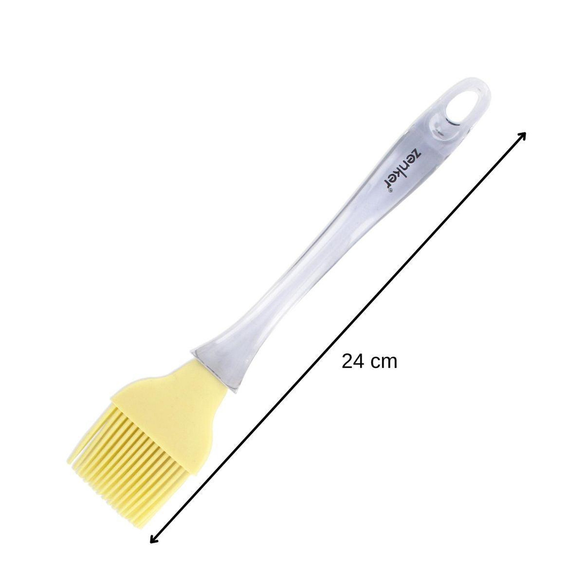 Voir la diapositive 3 : ZENKER Pinceau de cuisine et de pâtisserie 24 cm en poils silicone zenker smart pastry