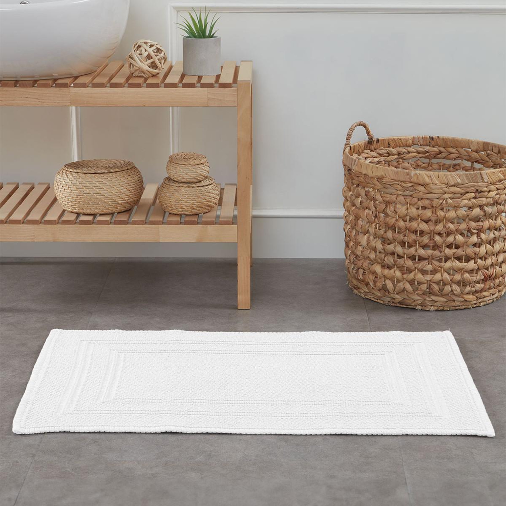 Voir la diapositive 3 : Sensei Maison Tapis en coton antidérapant 1350 g/m² PUNTO PLAIN