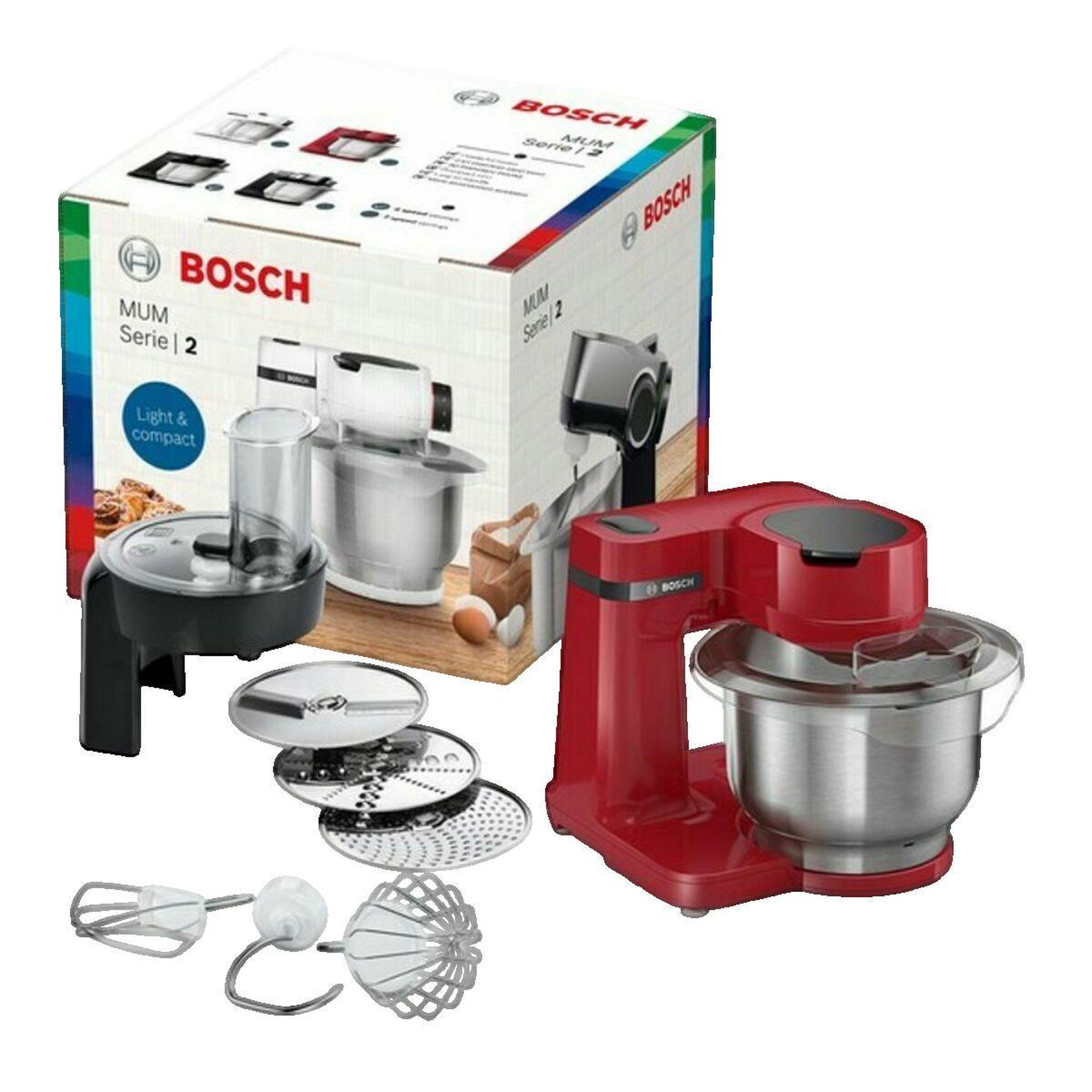 Voir la diapositive 2 : BOSCH Robot multifonction Bosch Élite Rouge
