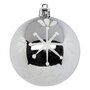 Voir la diapositive 2 : ATMOSPHERA Lot de 8 Boules de Noël  Maison des Couleurs  8cm Argent & Blanc
