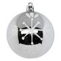 Voir la diapositive 2 : ATMOSPHERA Lot de 8 Boules de Noël  Maison des Couleurs  8cm Argent & Blanc