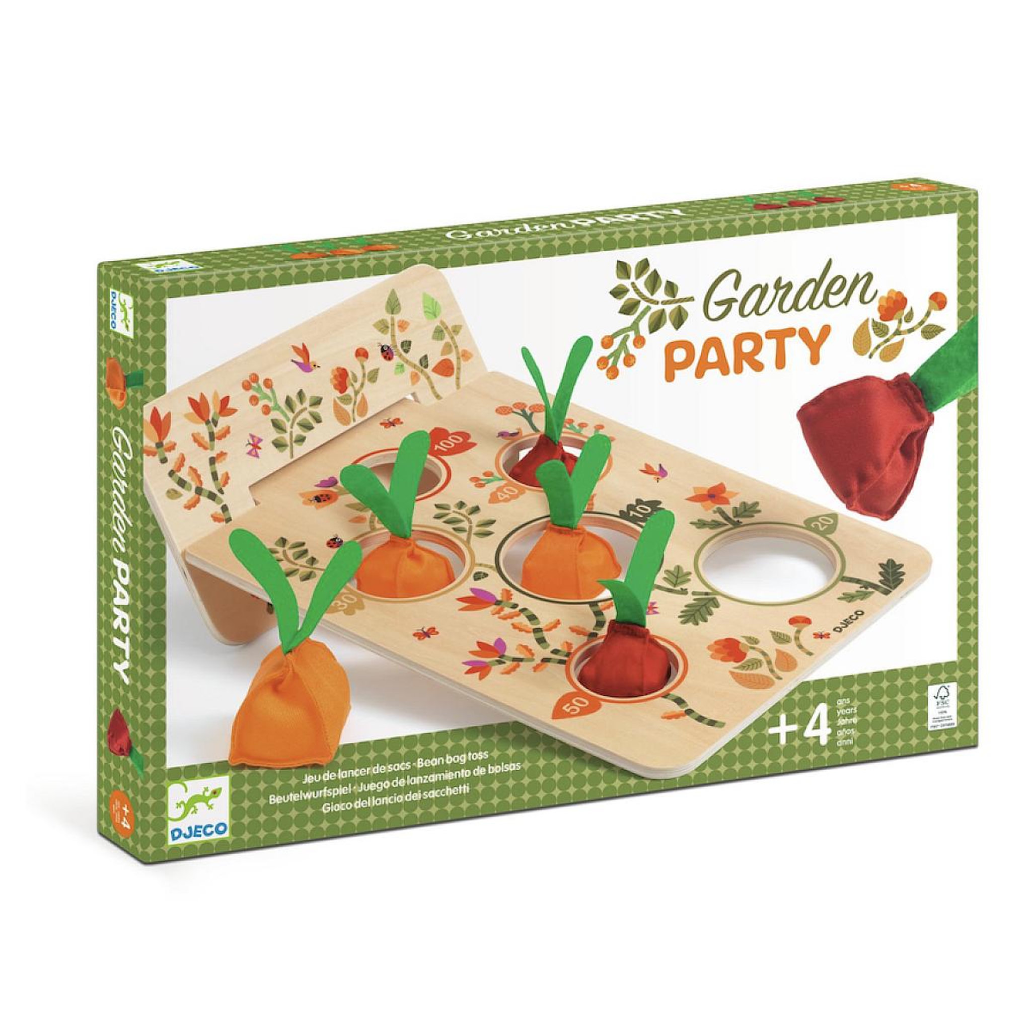 Djeco Jeu de lancer de sacs - Garden Party