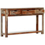 Voir la diapositive 2 : VIDAXL Table console avec 3 tiroirs 120x30x75 cm Bois massif