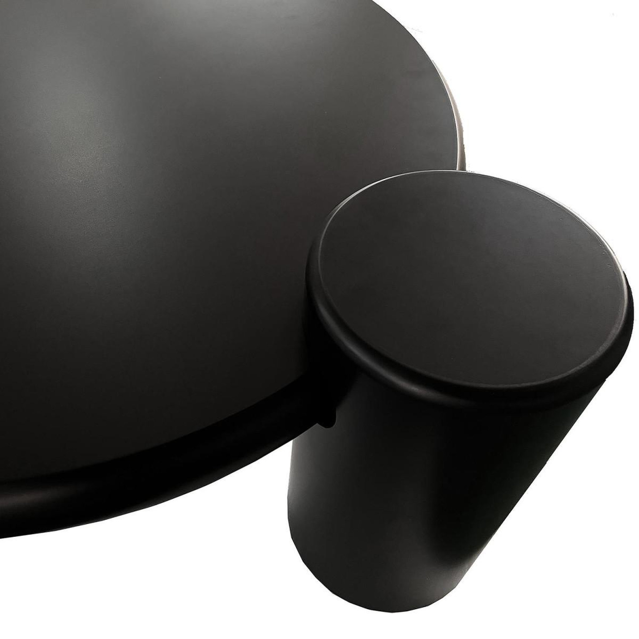 Voir la diapositive 2 : Paris Prix Table basse asymétrique  eloy  100cm noir