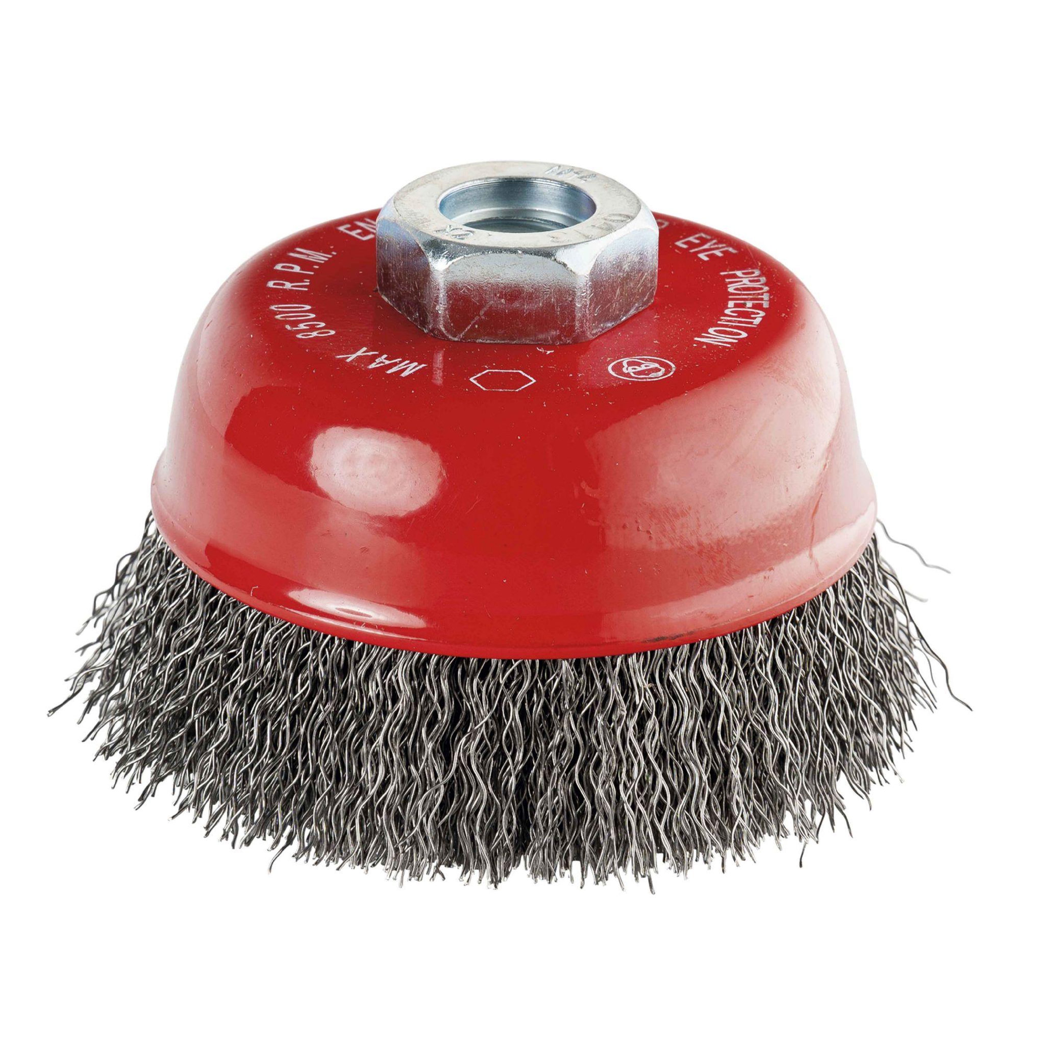 Leman Brosse conique acier ondulé 80 mm