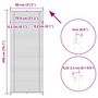 Voir la diapositive 6 : VIDAXL Store plisse 80x200 cm Blanc