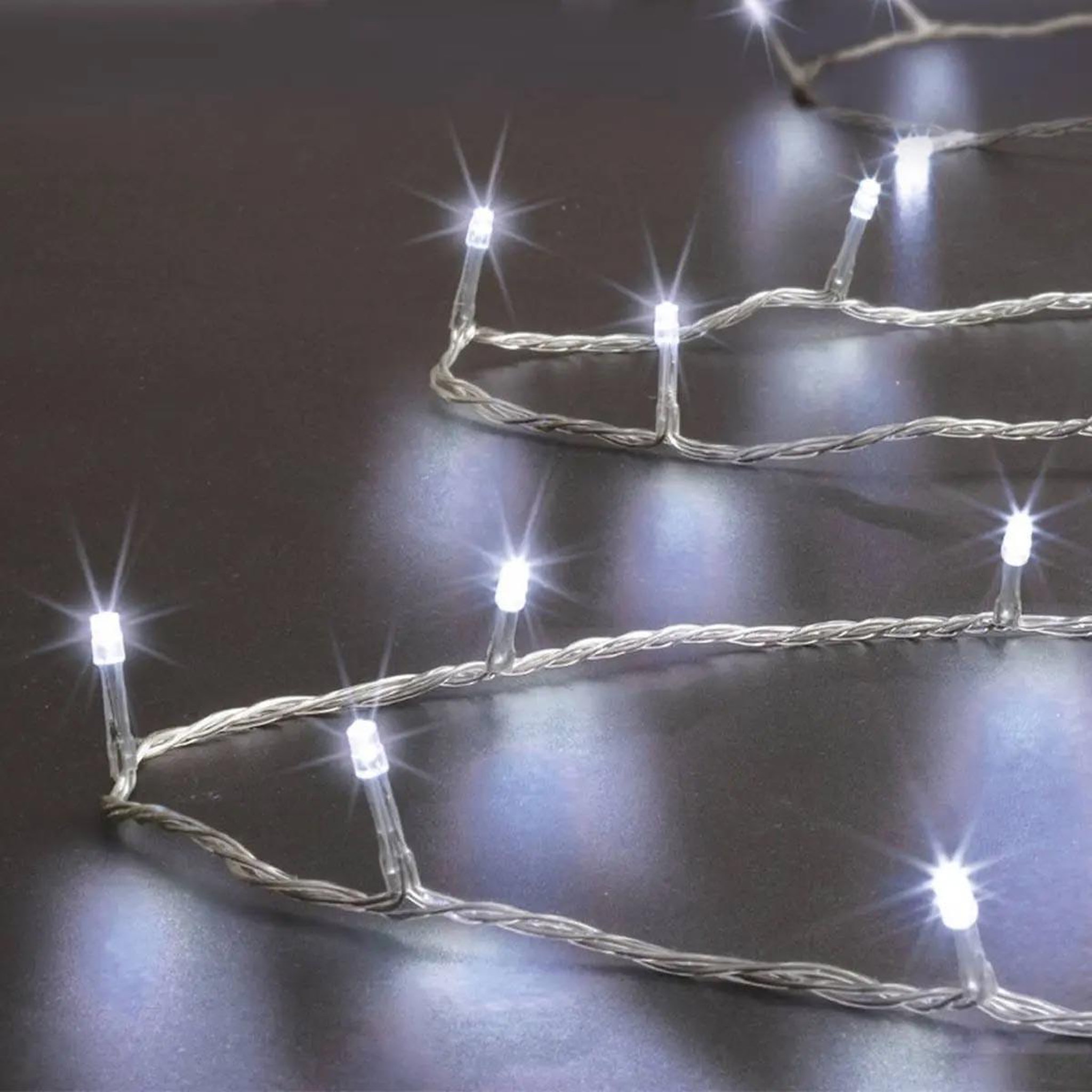 FEERIC LIGHT & CHRISTMAS Guirlande de noël  timer  20m blanc froid