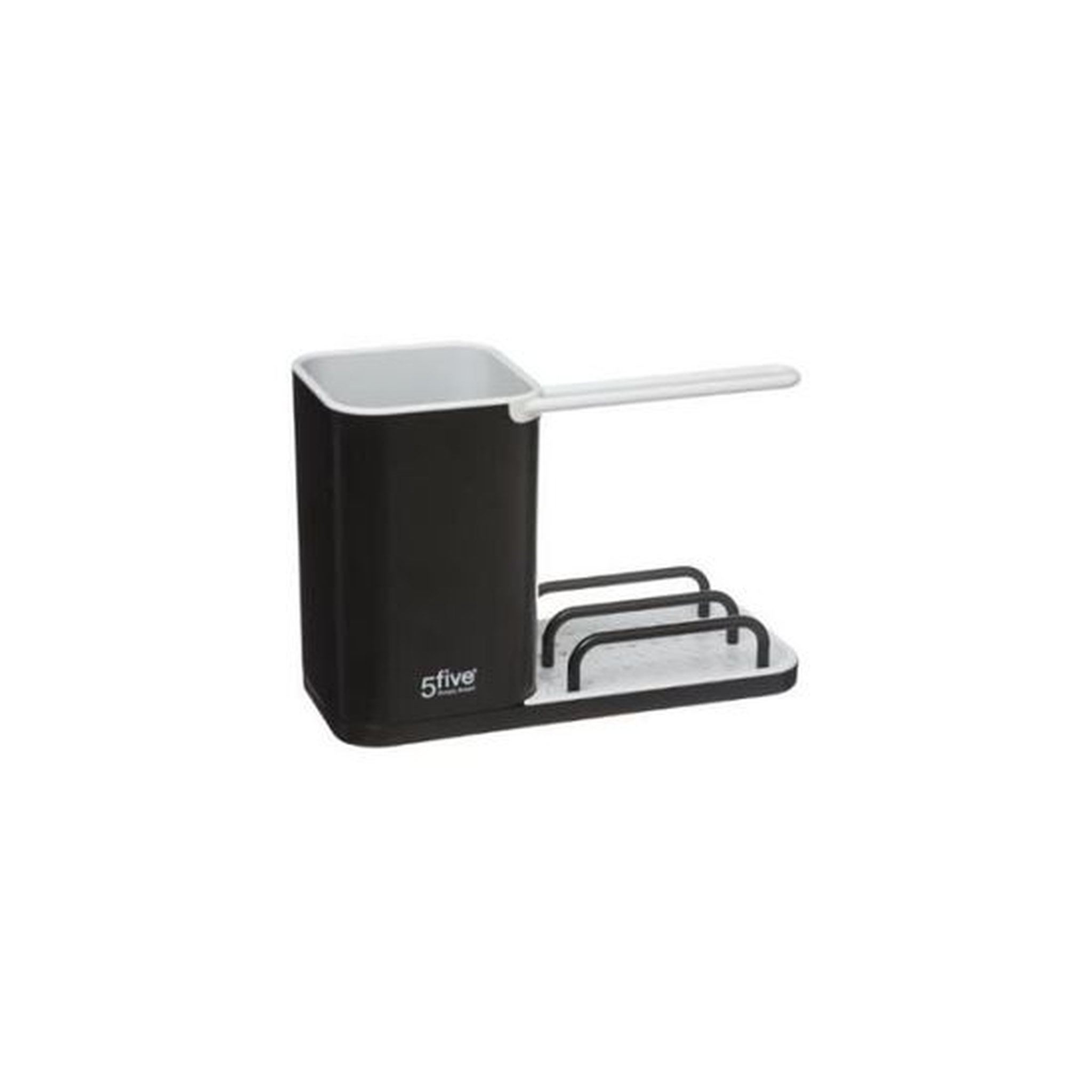 Organisateur à évier 3 en 1 0,76L noir