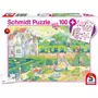 Schmidt Puzzle 100 pièces : Chez les princesses de conte de fées, avec stickers