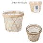 Voir la diapositive 3 : Paris Prix Bougie Parfumée  Panier en Bois  12cm Fleur de Tiaré