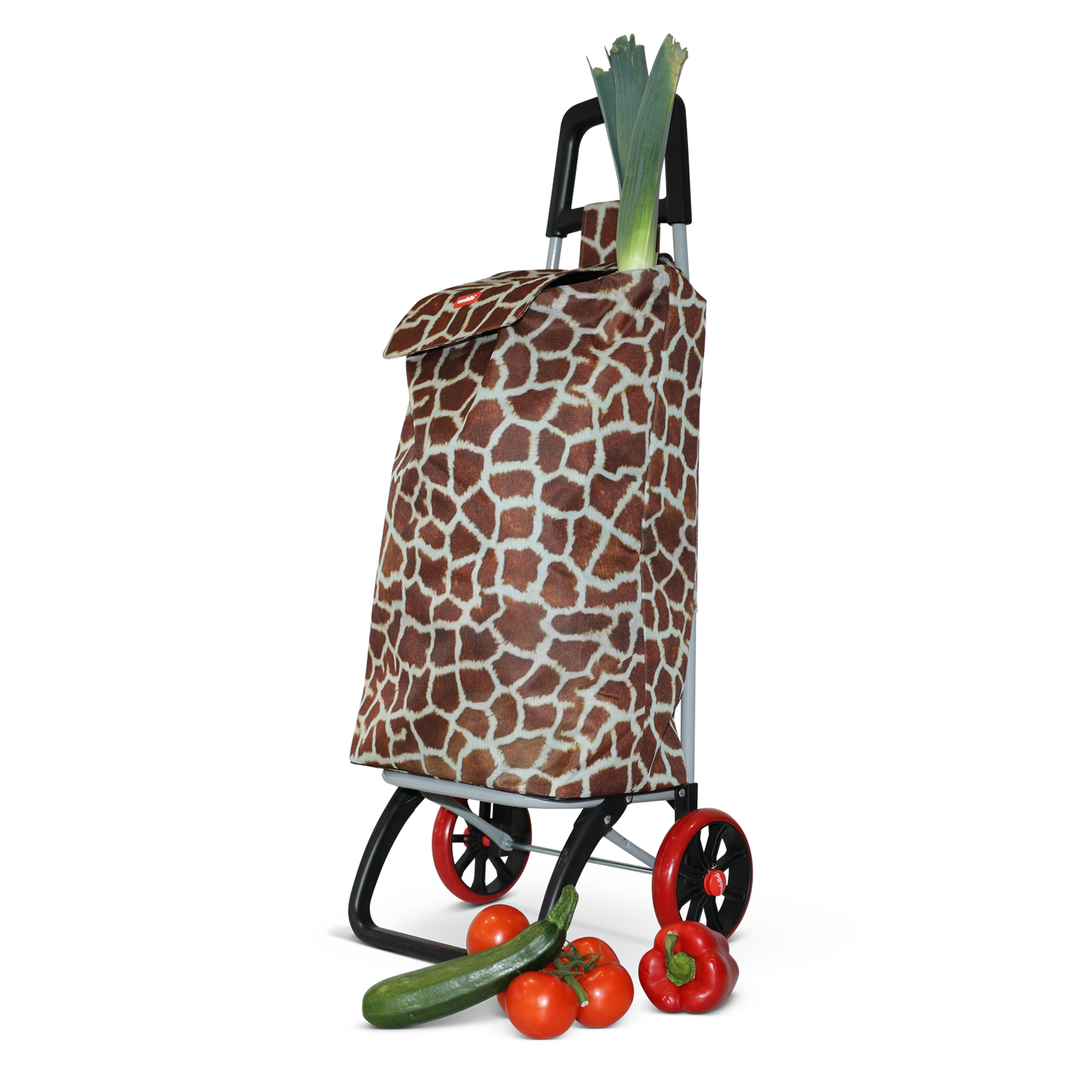 Voir la diapositive 2 : Caddie Chariot de courses à motif 50L 2 roues modèle - CAD016