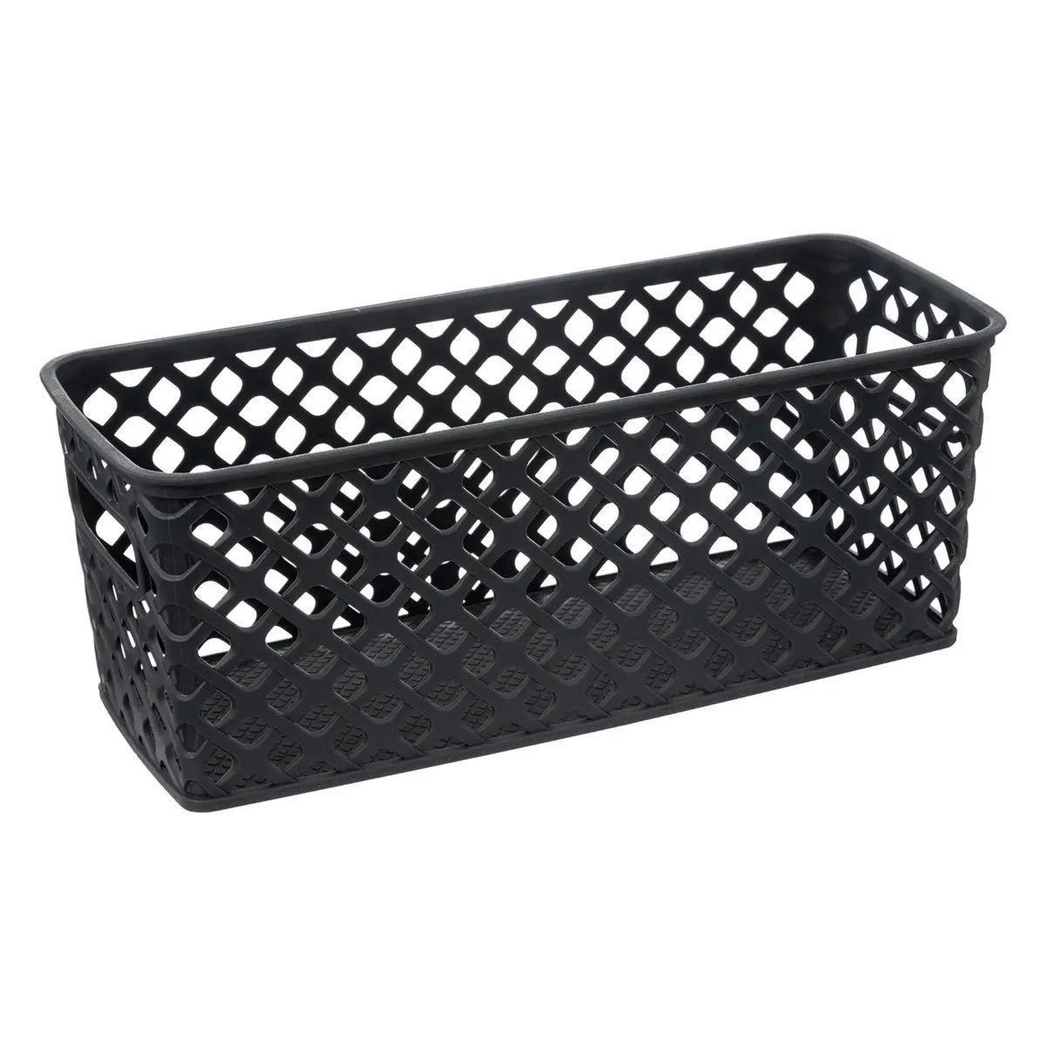 Voir la diapositive 3 : FIVE Lot de 4 Paniers de Rangement  Folk  36cm Anthracite