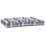 Voir la diapositive 5 : VIDAXL Coussins de palette lot de 5 motif a carreaux gris tissu
