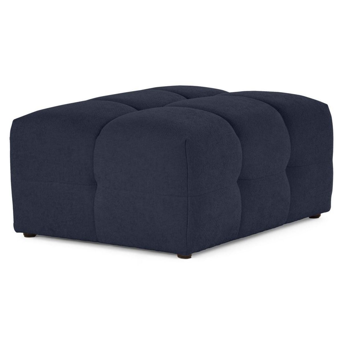 LISA DESIGN Suzano - pouf en tissu texturé
