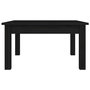 Voir la diapositive 4 : VIDAXL Table basse Noir 55x55x30 cm Bois massif de pin