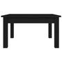Voir la diapositive 4 : VIDAXL Table basse Noir 55x55x30 cm Bois massif de pin