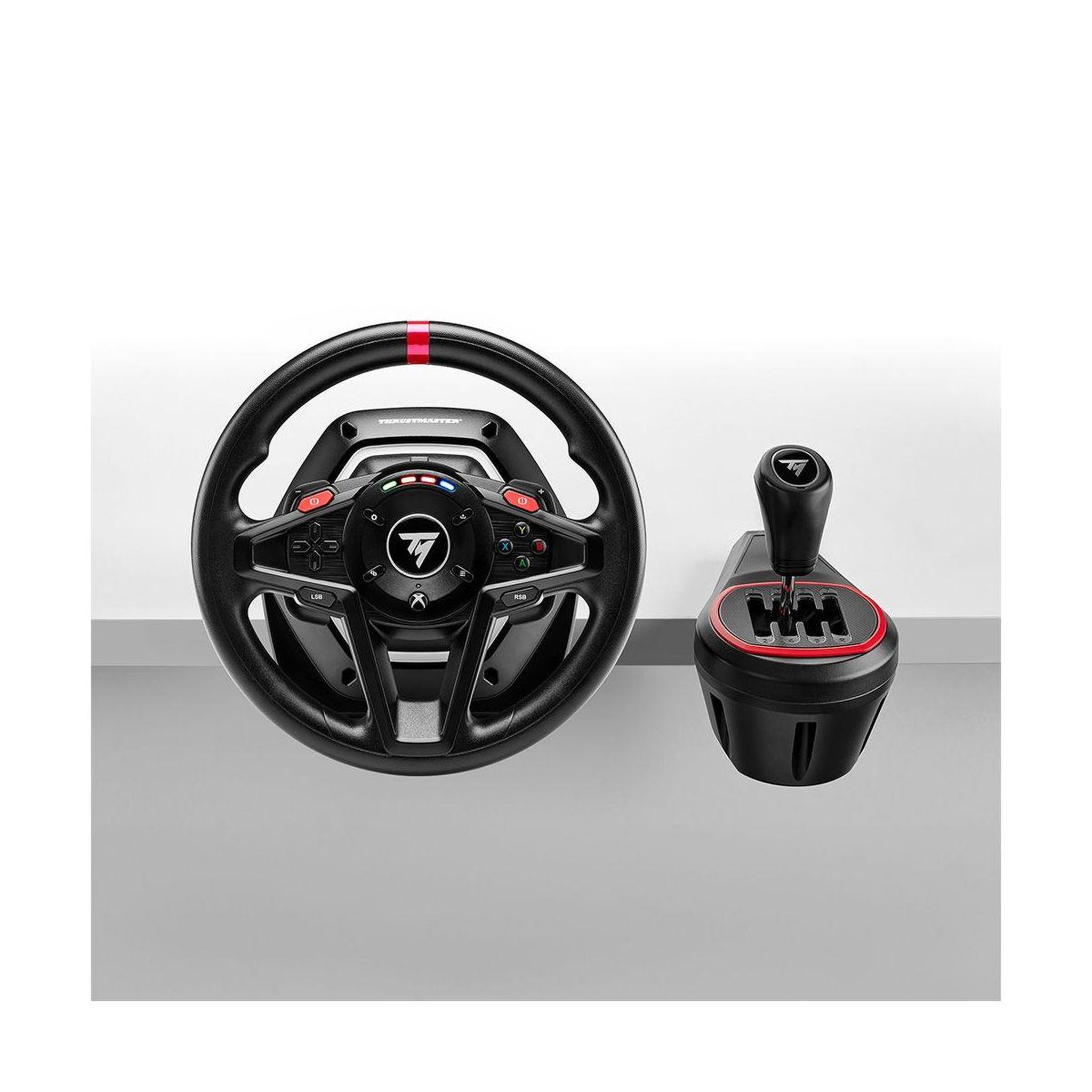 Voir la diapositive 5 : Thrustmaster Volant + levier de vitesses + pédalier t128 x shifter pack