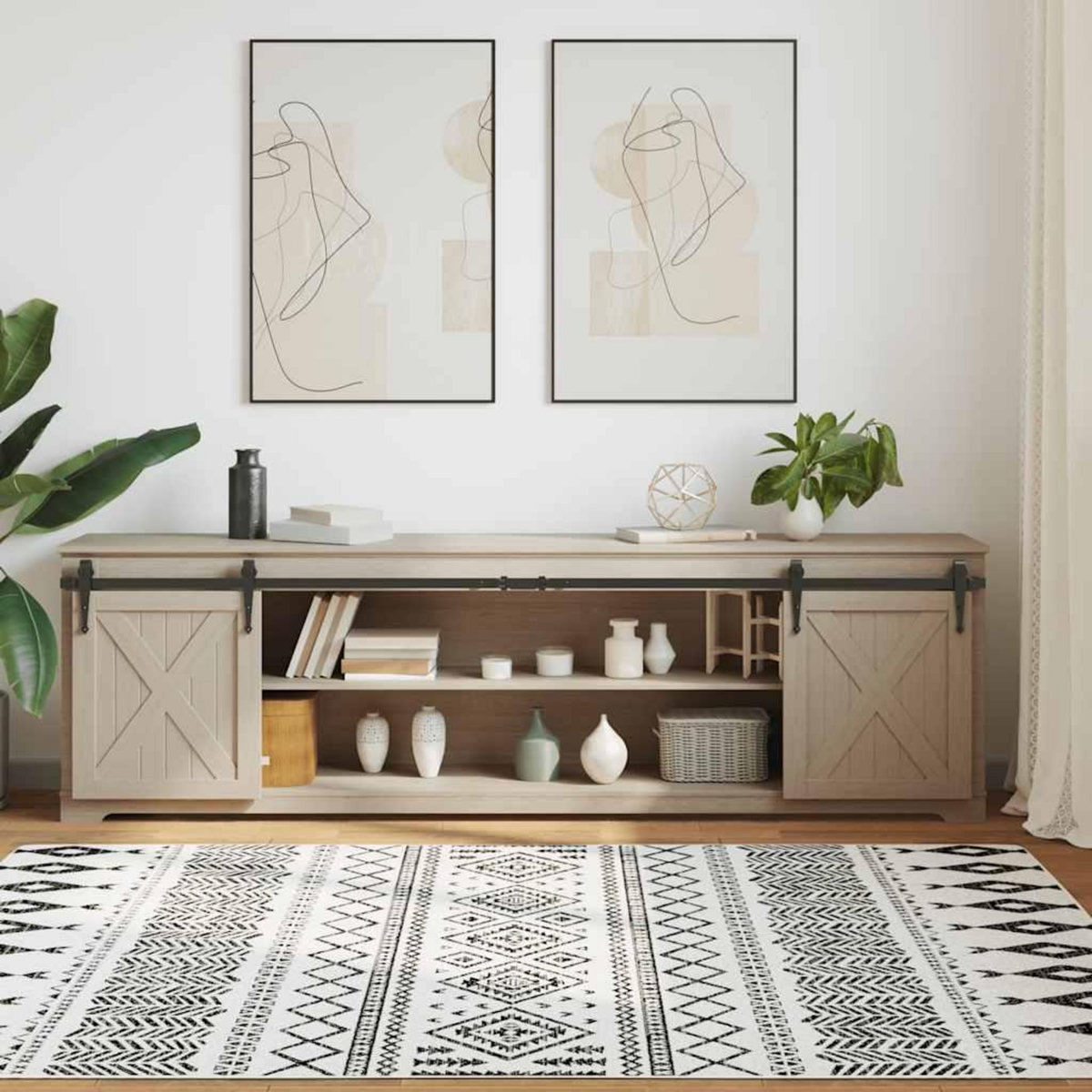 VIDAXL Kit de porte d'armoire coulissante 213 cm acier au carbone