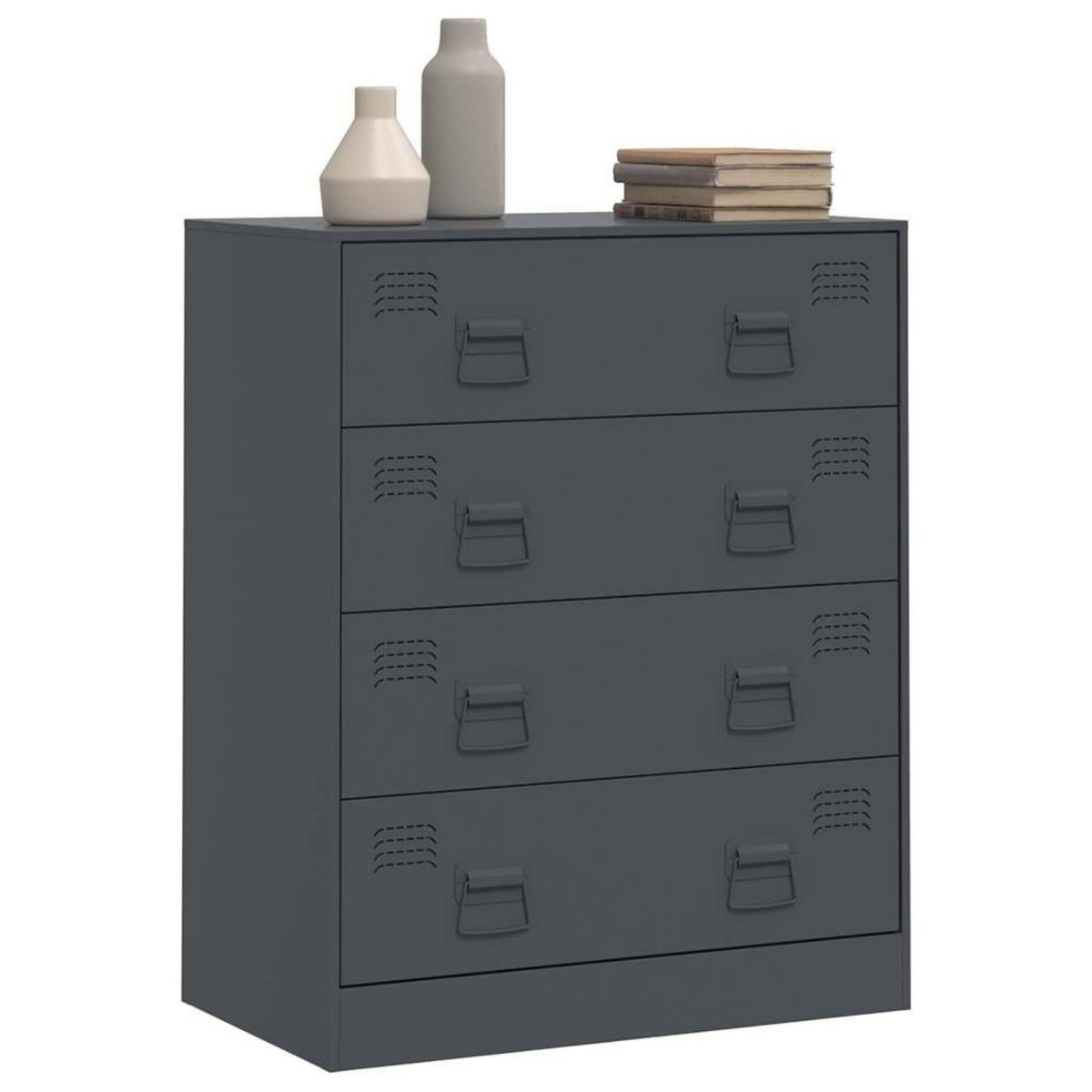 VIDAXL Buffet anthracite 67x39x83 cm acier
