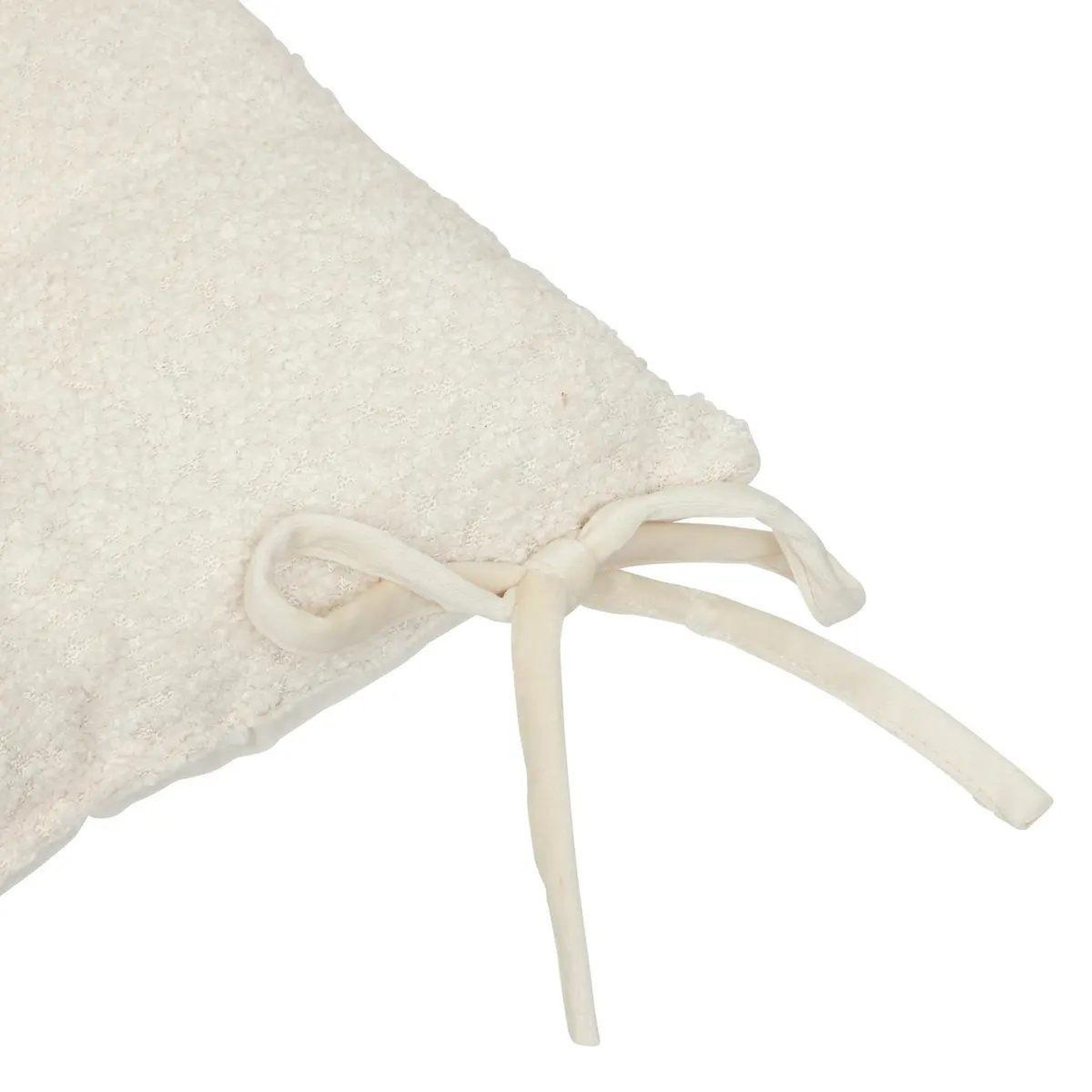 Voir la diapositive 3 : ATMOSPHERA Galette de chaise bouclette  soana  38x38cm ivoire